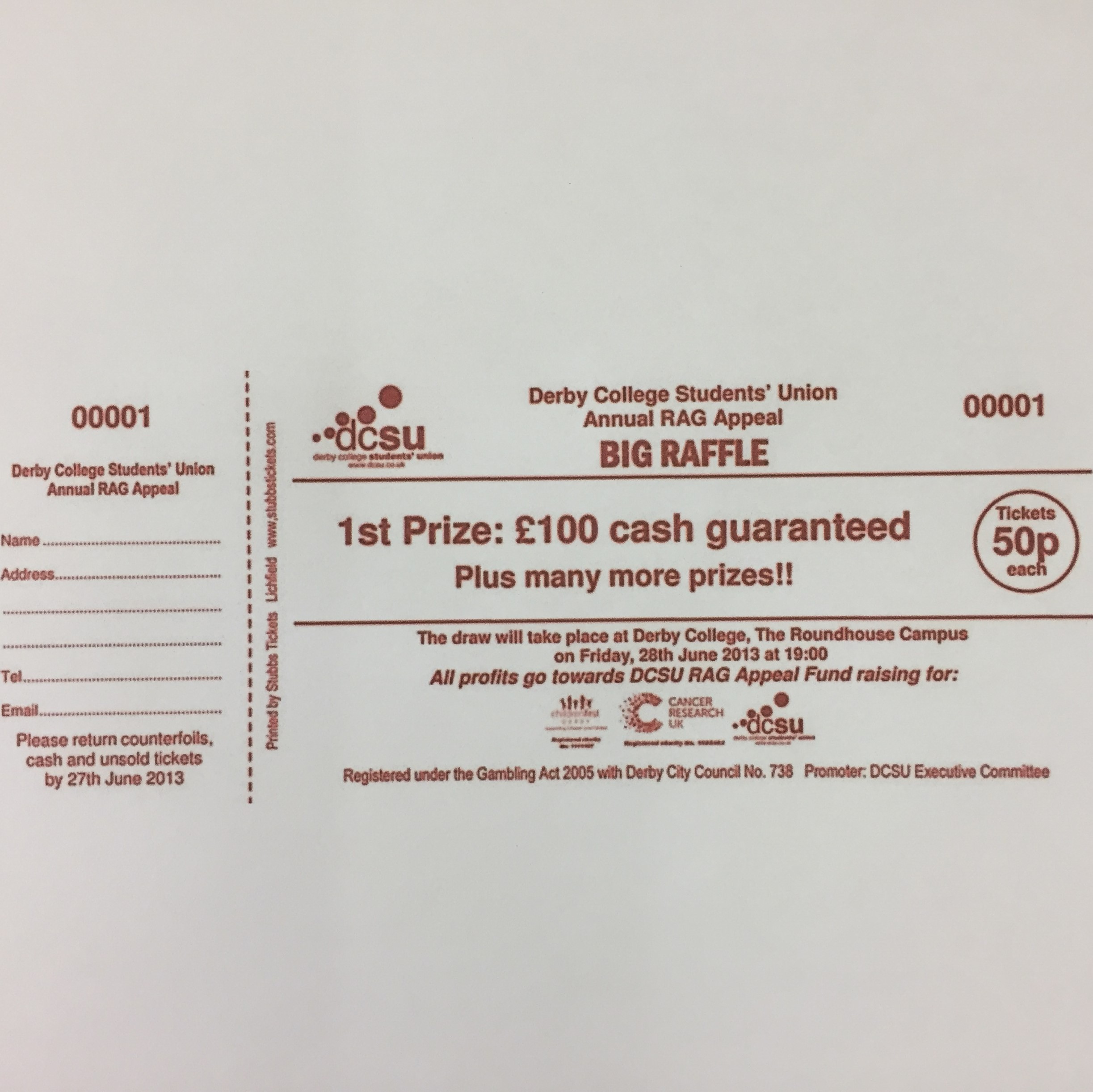 Draw Tickets (2000) - Club & Event Supplies