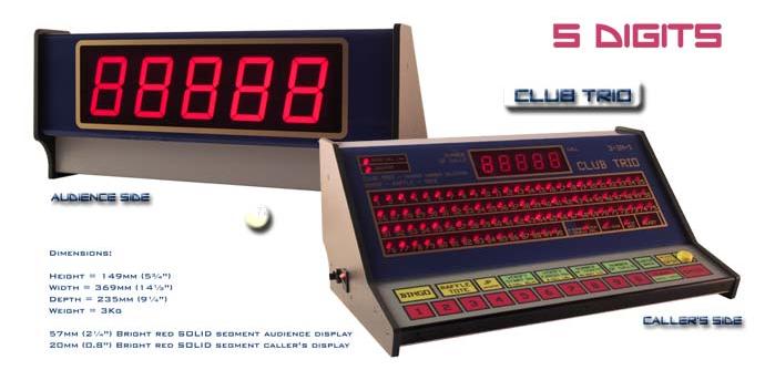 Club Trio Bingo & Raffle Machine